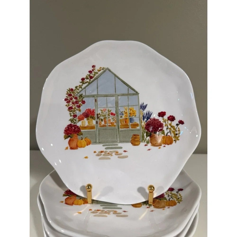 Grace Teaware Harvest Fall Pumpkins 8.5
